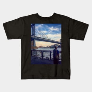 Manhattan Bridge, New York City Kids T-Shirt